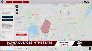 Power outages reported in Oklahoma City