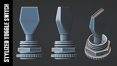 BLENDER: STYLIZED TOGGLE SWITCH