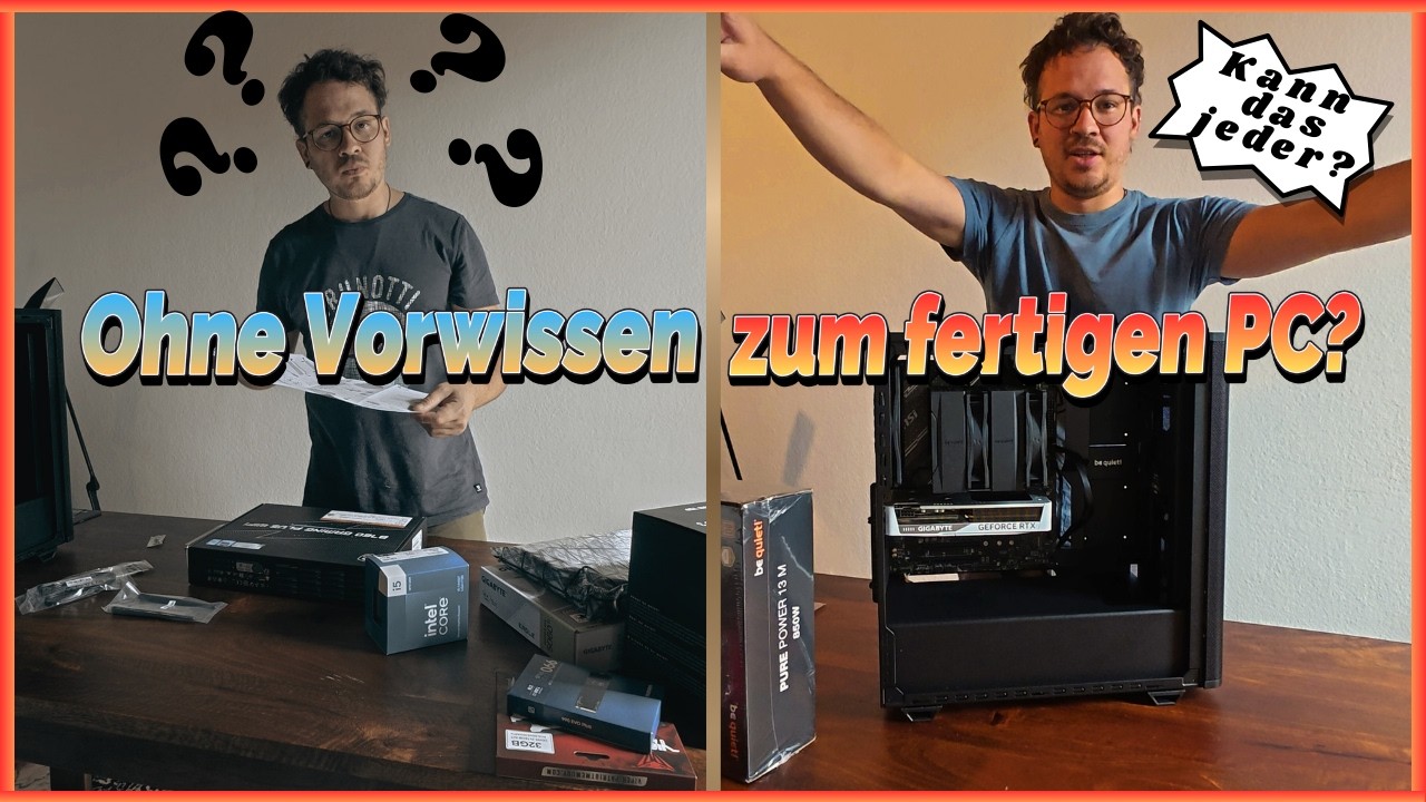 90er-Kind baut sein ersten PC. Keine Anleitung aber Mut zu selbermachen!