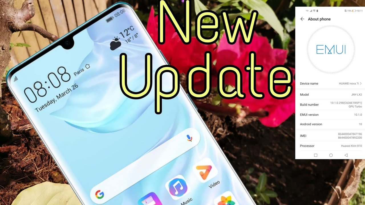 Huawei Nova 7i New software update YouTube