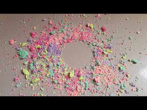 craft and play with flour and gouache paints- make colored play sand for kids