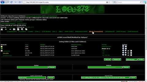 Rooting a linux box via MySQL Injection