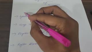 register allocation and assignment