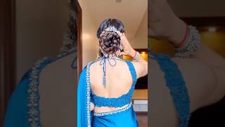 ✨ #hairstyle #saree #hair #wedding #saree #sareelove #haircare #haircut #hairstyles #indianattire