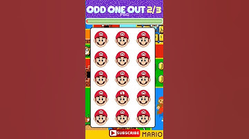 Find The Odd Emoji Out Mario #shorts