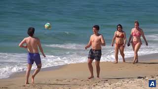 Semana Santa de sol y playa en Vigo con Samil abarrotada