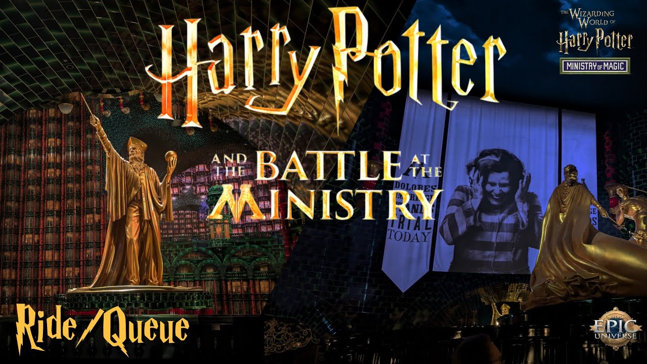 Harry Potter & The Battle at The Ministry Full Ride & Queue | Wizarding ...