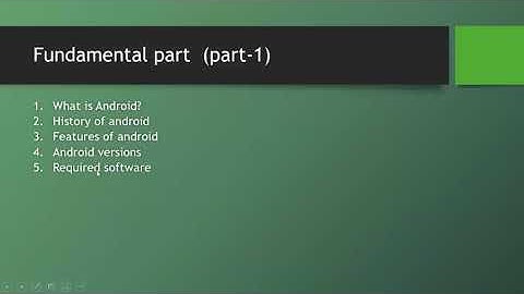 Android Bangla Tutorial 1.9 : End of the part-1