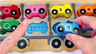 Counting 1 to 10 with Car Number Puzzle