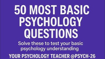 PSYCHOLOGY MCQs| For CUET UG, CUET PG, SET- NET, RPSC, MPPSC, PGT and TGT exams.