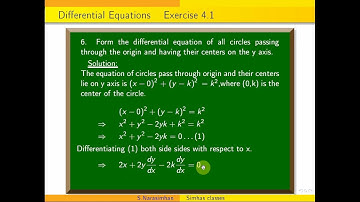 #12businessmaths | 12th Standard  chapter 4 Differential Equations  exercise 4.1 sum 6