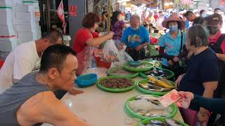 蝦子賣得超便宜收攤前又出清一波 台中水湳市場  海鮮叫賣哥阿源  Taiwan seafood auction