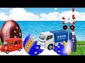 踏切 はたらくくるま トミカ 卵から出てくる 踏切アニメ 救急車やショベルカーなど 子供向け 電車動画
