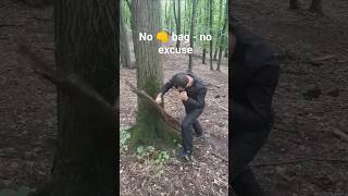 Antrenament Fără Frontiere #3: Muay Thai Solo 👊 Forest Training | No Excuses #shorts