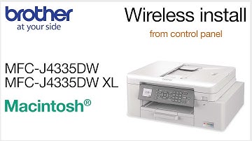 MFCJ4335DW wireless setup from control panel - Macintosh