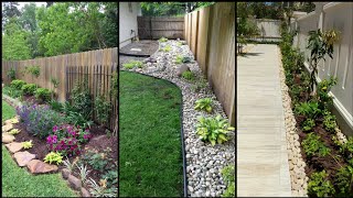 Amazing side house garden landscaping with rocks | gardening ideas for home | amazing craft ideas