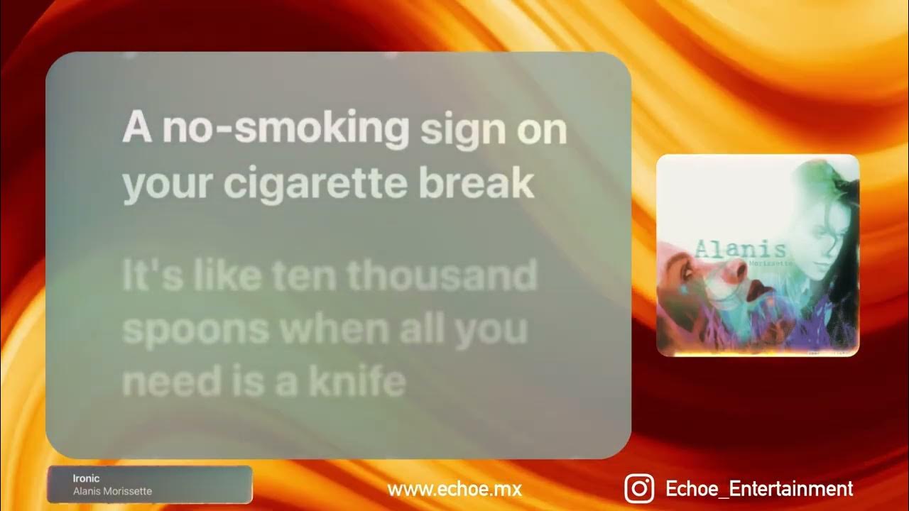 Alanis Morissette Ironic (Karaoke Version, Original Music) YouTube