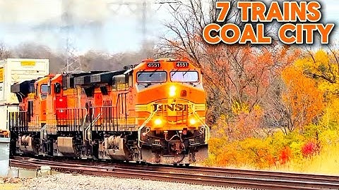 I Wasn’t Ready for THIS Train Rush in Coal City… (7 Trains!)