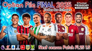 EL OPTION FILE MÁS COMPLETO, ÚNICO Y ACTUALIZADO QUE PODRÁS ENCONTRAR😮 / TUTORIAL / Pes 2021 al 2025