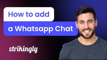 How to add a Whatsapp Chat to Strikingly