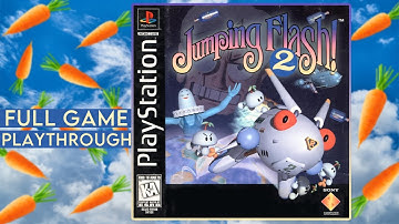 Jumping Flash! 2 // FULL Game Playthrough // PS1, 1440p