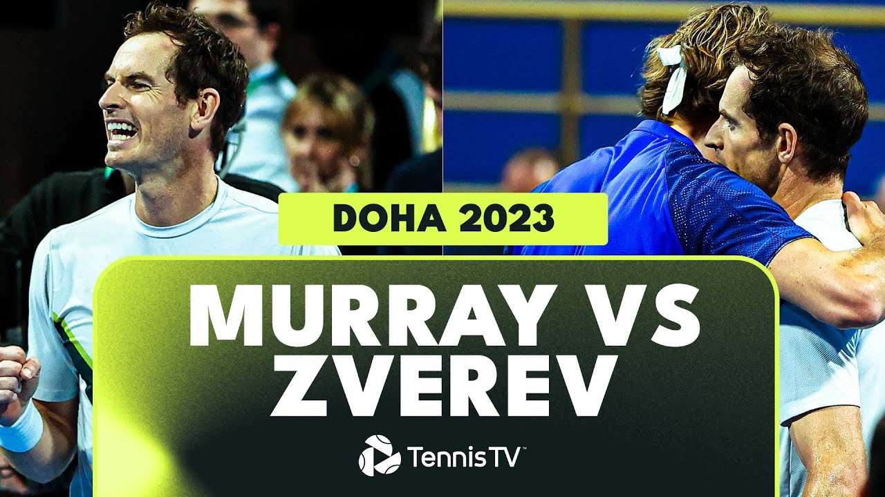 Andy Murray vs Alexander Zverev INCREDIBLE Match! Doha 2023 Highlights