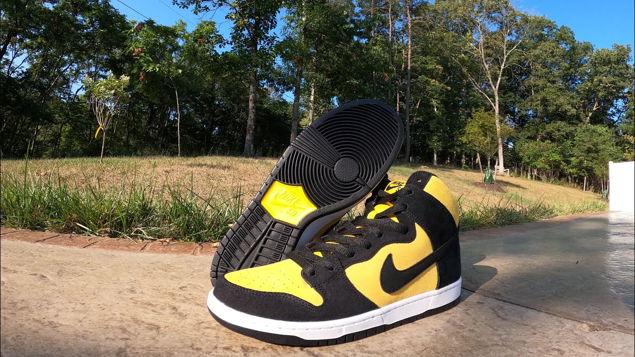 Nike - SB Dunk High Pro - Reverse Goldenrod - Black Varsity MAIZE - BACKUP  PLAN for Jordan 1 Pollen