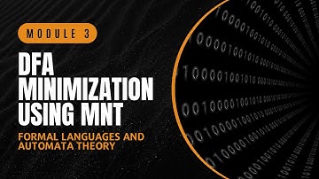 DFA Minimization using MNT | CST301 | FLAT MODULE 3 | KTU | Anna Thomas | SJCET