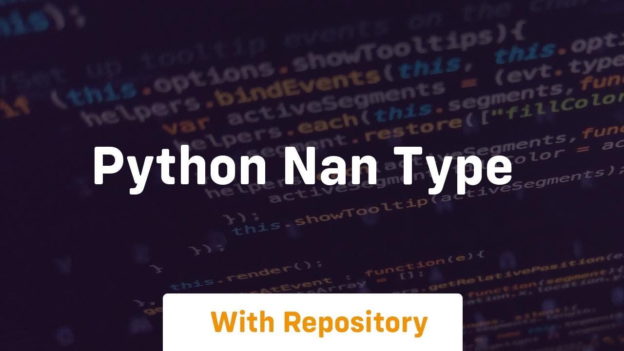 python nan type - YouTube
