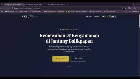 Demo Web Aplikasi KLUWA | Tugas Besar Mata Kuliah Pemrograman Lanjut Kelompok 2