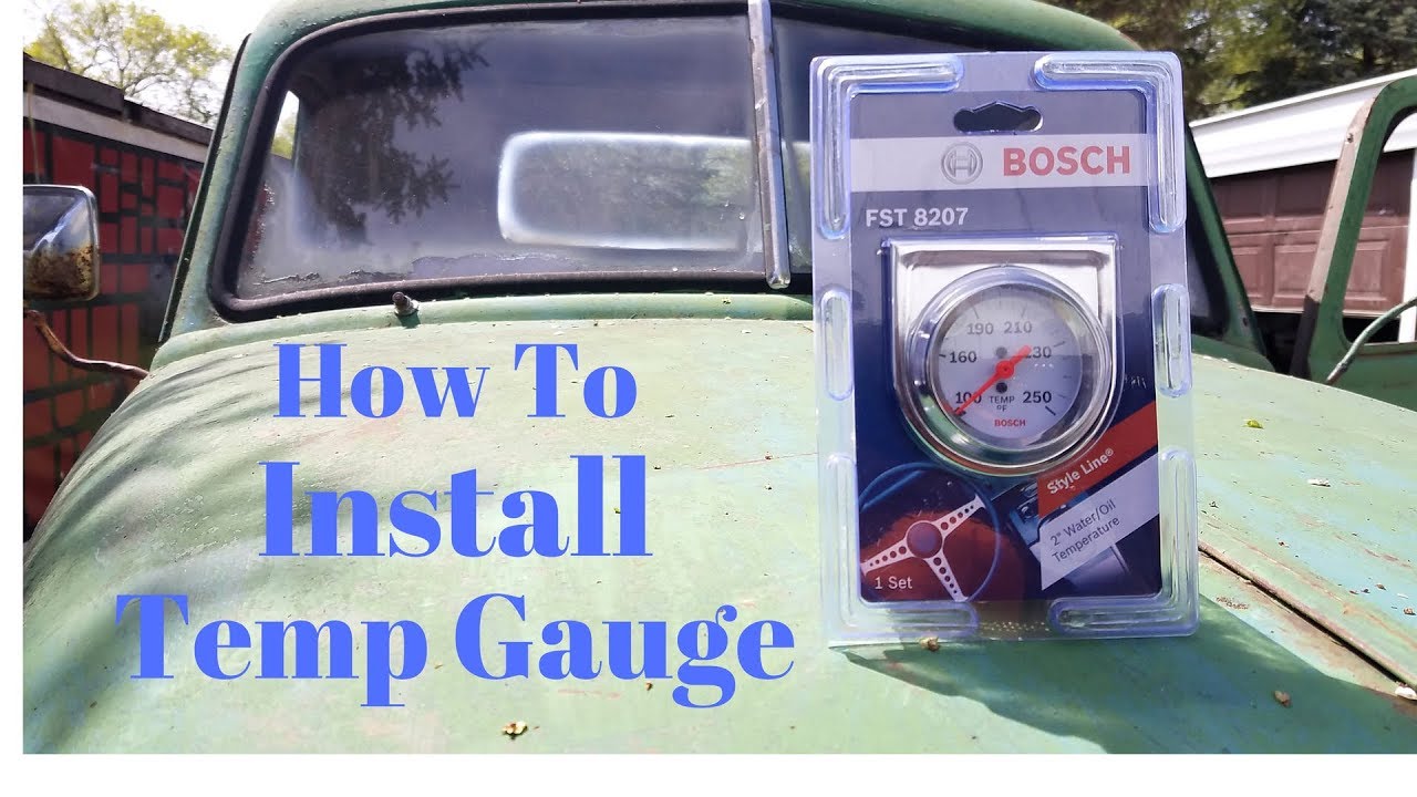 How To Install A Temp Gauge In A Car - Car Retro