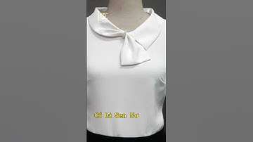 #shorts Cổ lá sen nơ liền |Lộc Tailor|Chia Sẻ Kinh Nghiệm May Mặc