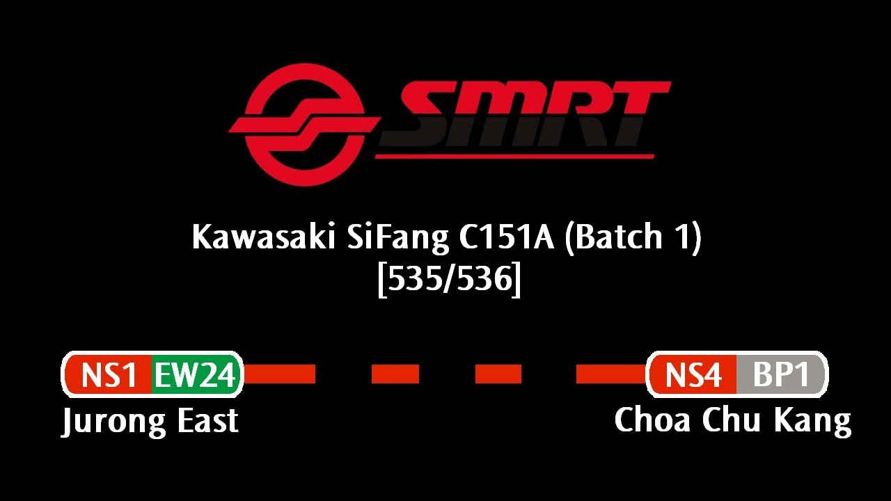 SMRT C151A (Batch 1) [535/536]: Jurong East [A] → Choa Chu Kang ...