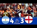 Argentina 2 (4) × 2 (3) England | 1998 World Cup Extended Highlights & Goals   Penalties HD