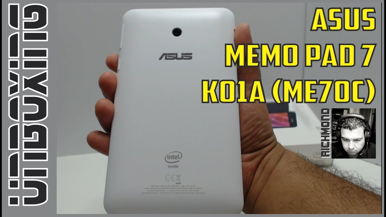 Unboxing: Tablet Asus Memo Pad 7 - K01A - ME70C - YouTube