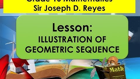 GRADE 10 MATH | ILLUSTRATION OF GEOMETRIC SEQUENCE | TAGALOG