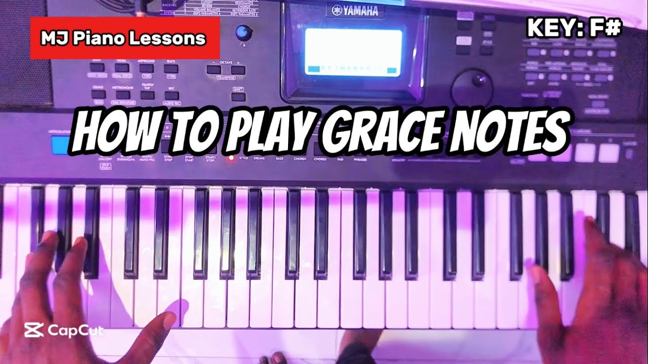 How to play GRACE NOTES On F sharp #piano #pianotutorial - YouTube