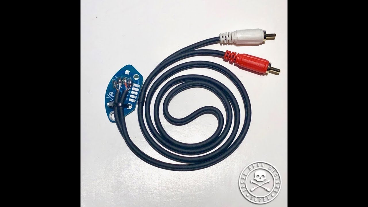 TECHNICS SL1200 RCA CABLE WITH INTERNAL GROUND PCB / TECHNICS