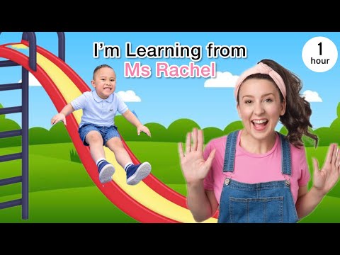 I’m Learning From Ms Rachel | Kids Playing on the Slide! Fun Playground Playtime Adventure