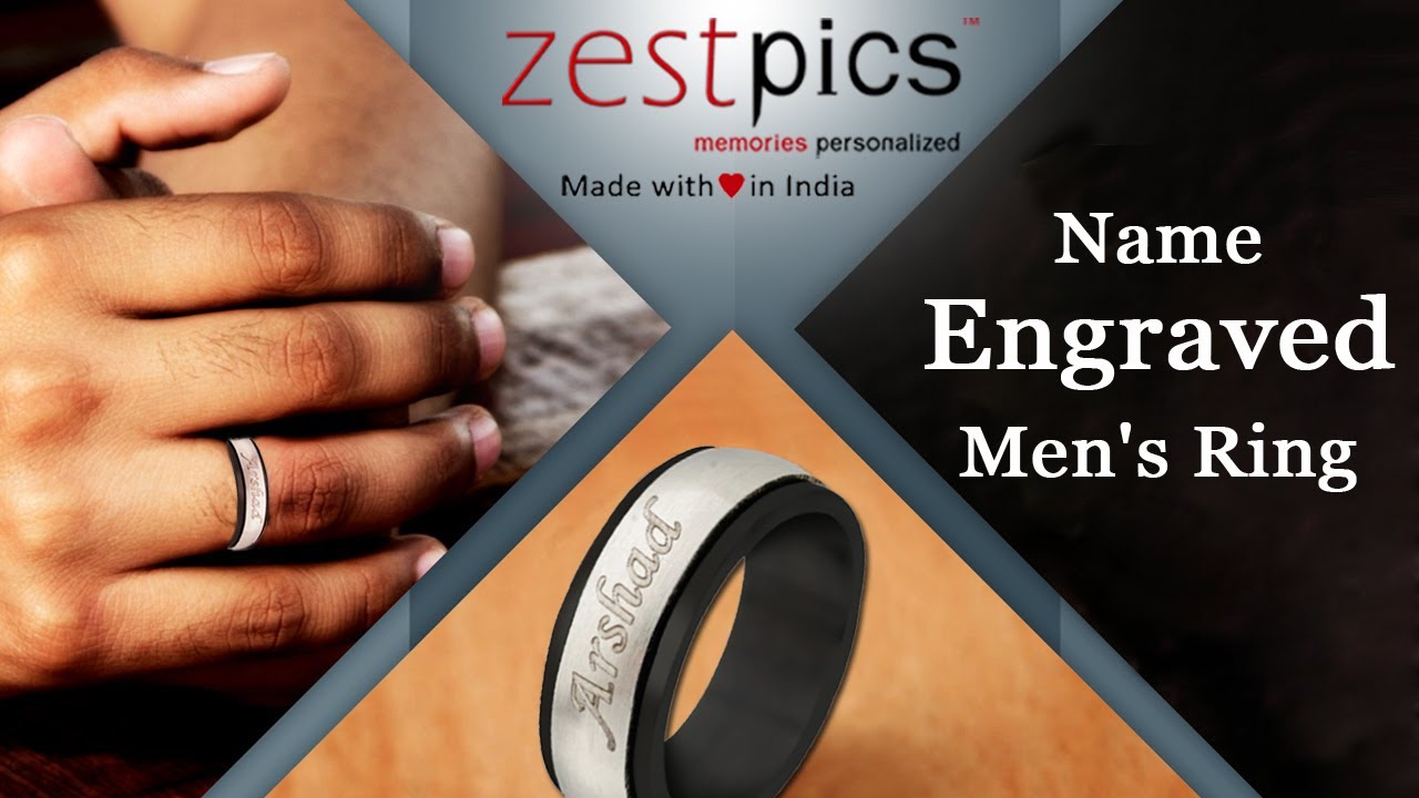 Name Rings Silver | Name Rings for Men | Zestpics