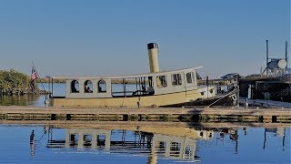 40ft Steamboat Launch and Maiden Voyage 4k #steamengine #boatlife #offroad #offgrid #newboat #noai