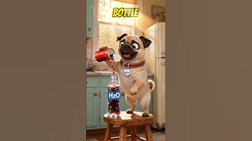 Pug Wants Soda But Mom Refuses! 🐶🐱🤦 #cat #mypug #dogs #cuteanimals #pug #kitten