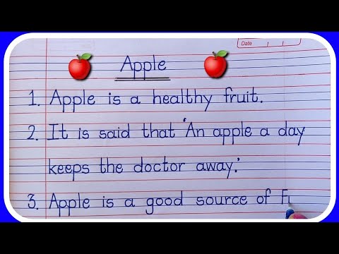 essay on apple in english 10 lines