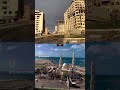 Gaza city before and after the ongoing aggression