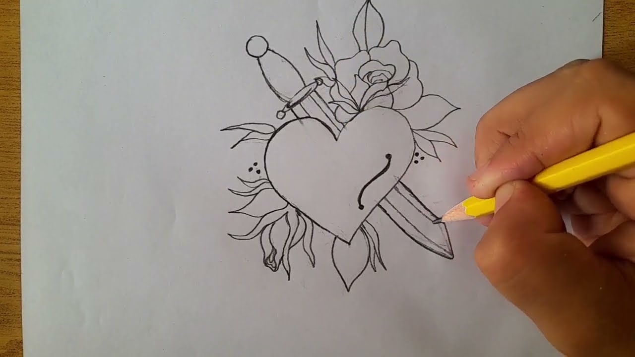Easy Heart ❤️ Drawing |How To Draw Heart Shape
