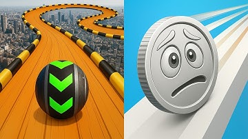 Sky Rolling Balls VS Coin Rush - All Levels SpeedRun Gameplay Android iOS Ep2