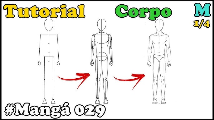 Como Desenhar Cabeça Masculina de Costa Mangá 021 - How to Draw Manga 