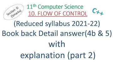 11th computer science chapter 10 book back answers| detail answers | reduced syllabus