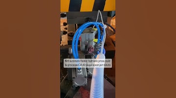 How does the hydraulic press improve the cutlery production efficiency? #shorts #machine #equipment