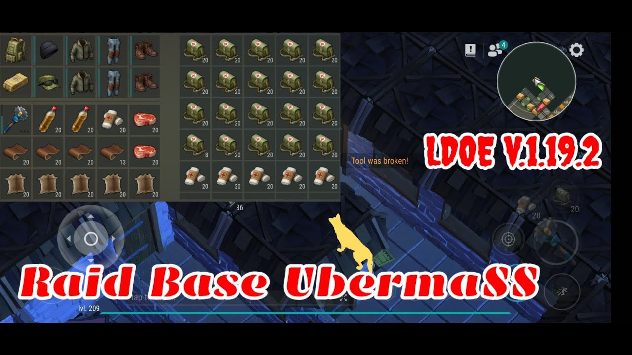 LDOE Raid UbermaSS | Суицидальный трюк | Последний день на Земле v.1.19.2